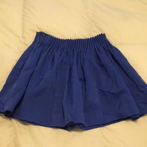 H&M Cobalt Blue Pleated Skirt Blue Size 6